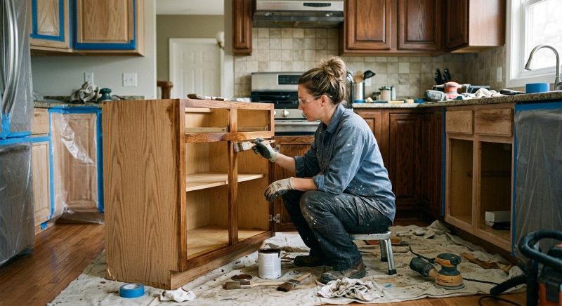 Cabinet Staining Service in Kokomo, IN